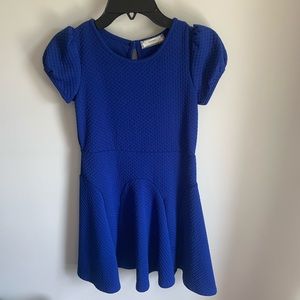 Bright blue formal dress